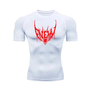 Enemy White Compression Shirt XMARTIAL