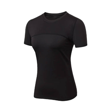 Fitness Women's Black Compression Shirt XMARTIAL