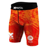 Flame BJJ/MMA Compression Shorts XMARTIAL