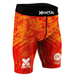 Flame BJJ/MMA Compression Shorts XMARTIAL