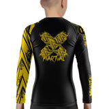 Full Minimalist Kids Rank BJJ Rash Guard XMARTIAL