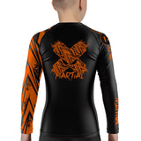 Full Minimalist Kids Rank BJJ Rash Guard XMARTIAL