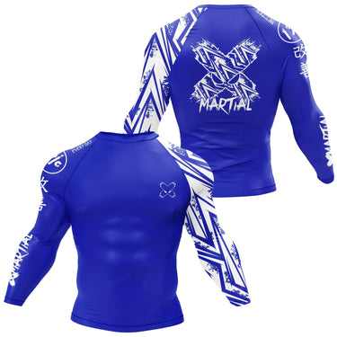 Full Minimalist Rank BJJ Rash Guard XMARTIAL