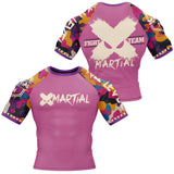 Funky Camo Fight Team BJJ Rash Guard XMARTIAL