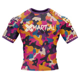 Funky Camo Fight Team BJJ Rash Guard XMARTIAL