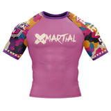 Funky Camo Fight Team BJJ Rash Guard XMARTIAL