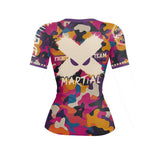 Funky Camo Fight Team Women's BJJ Rash Guard XMARTIAL