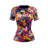 Funky Camo Fight Team Women's BJJ Rash Guard XMARTIAL