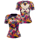 Funky Camo Fight Team Women's BJJ Rash Guard XMARTIAL