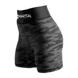 Geometric Camo Rank Women's BJJ/MMA Compression Shorts XMARTIAL