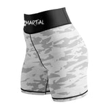 Geometric Camo Rank Women's BJJ/MMA Compression Shorts XMARTIAL