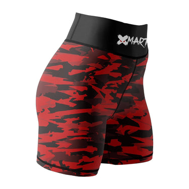 Geometric Camo Rank Women's BJJ/MMA Compression Shorts XMARTIAL