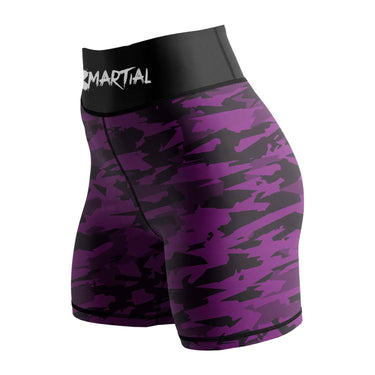 Geometric Camo Rank Women's BJJ/MMA Compression Shorts XMARTIAL