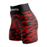 Geometric Camo Rank Women's BJJ/MMA Compression Shorts XMARTIAL