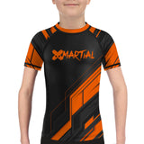 Geometric Precision Kids Rank BJJ Rash Guard XMARTIAL