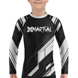 Geometric Precision Kids Rank BJJ Rash Guard XMARTIAL