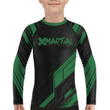 Geometric Precision Kids Rank BJJ Rash Guard XMARTIAL