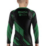 Geometric Precision Kids Rank BJJ Rash Guard XMARTIAL