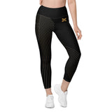 Golden Waves Women's Leggings with Pockets XMARTIAL