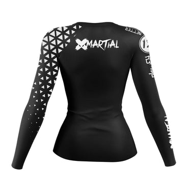 Grappler Women's Rank BJJ Rash Guard XMARTIAL