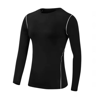 High-Performance Women's Long Sleeve Black Compression Shirt XMARTIAL