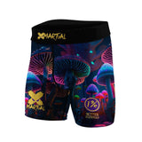 Indigo Mushroom BJJ/MMA Compression Shorts XMARTIAL