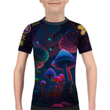 Indigo Mushroom Kids Rash Guard XMARTIAL