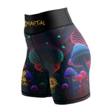 Indigo Mushroom Women's BJJ/MMA Compression Shorts XMARTIAL