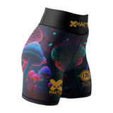 Indigo Mushroom Women's BJJ/MMA Compression Shorts XMARTIAL