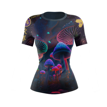 Indigo Mushroom Women's Rash Guard XMARTIAL