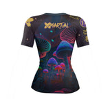 Indigo Mushroom Women's Rash Guard XMARTIAL