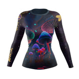 Indigo Mushroom Women's Rash Guard XMARTIAL