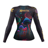 Indigo Mushroom Women's Rash Guard XMARTIAL