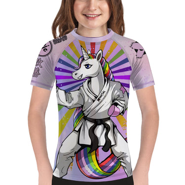 Jitsunicorn Kids BJJ Rash Guard XMARTIAL