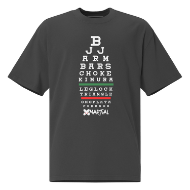 Jiu Jitsu Shirt Oversized BJJ Chart XMARTIAL