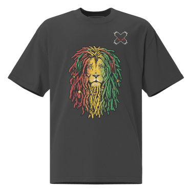 Jiu Jitsu Shirt Oversized Rasta Lion XMARTIAL