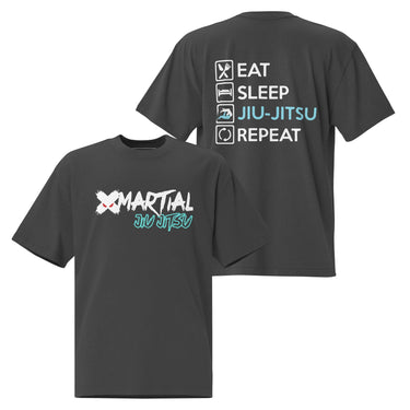 Jiu Jitsu Shirt Oversized Repeat XMARTIAL