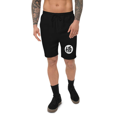 Kanji Black Anime Fleece Shorts XMARTIAL