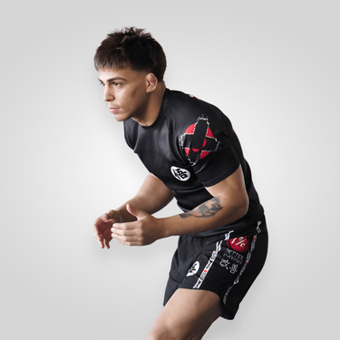 Kanji Black BJJ Rash Guard XMARTIAL