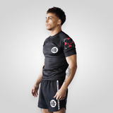 Kanji Black BJJ Rash Guard XMARTIAL