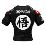 Kanji Black Rash Guard XMARTIAL