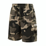 Khaki Bush Camo Cargo Shorts XMARTIAL