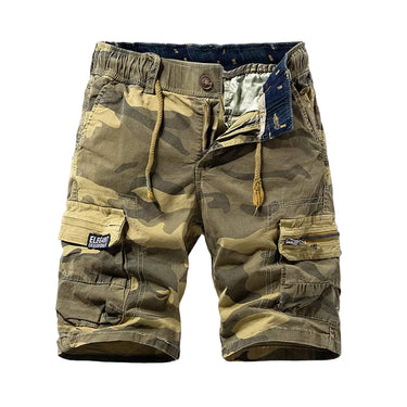 Khaki Survival Camo Cargo Shorts XMARTIAL