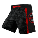 Kids BJJ/MMA Shorts Black Camo Fight Team X-Tech 25 Series XMARTIAL