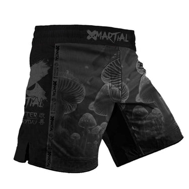 Kids BJJ/MMA Shorts Black Indigo Mushroom X-Tech 25 Series XMARTIAL