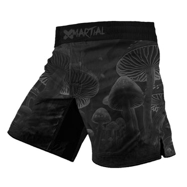 Kids BJJ/MMA Shorts Black Indigo Mushroom X-Tech 25 Series XMARTIAL