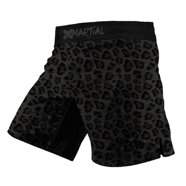 Kids BJJ/MMA Shorts Black Leopard X-Tech 25 Series XMARTIAL