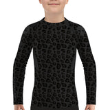 Kids BJJ Rash Guard Black Leopard X-Tech 25 Series XMARTIAL