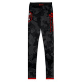 Kids BJJ Spats Black Camo Fight Team X-Tech 25 Series XMARTIAL