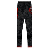 Kids BJJ Spats Black Camo Fight Team X-Tech 25 Series XMARTIAL